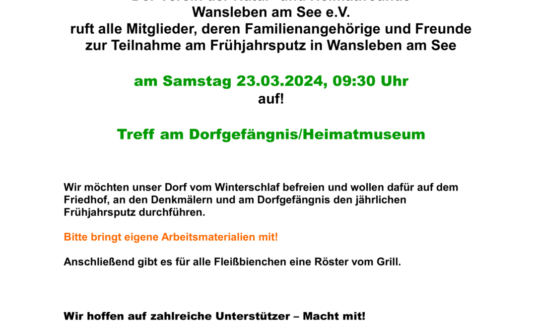 Arbeitseinsatz 2024